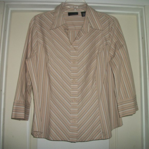 FRENCH GIRL STYLE MAN SHIRT FOR LADIES APOSTROPHE STRETCH 18 - Picture 4 of 5